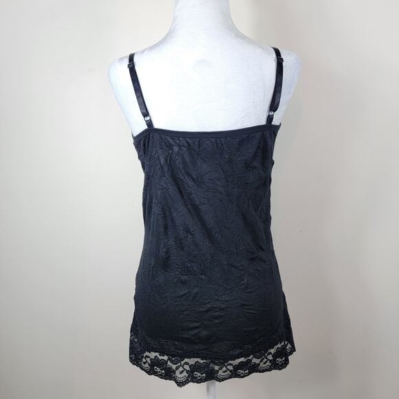 Dressbarn Tank Tops M Brown Grey Black Lace Stretchy Versatile Fairycore Y2K - Picture 3 of 16